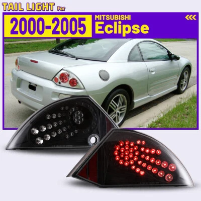 Lente LED transparente para luces traseras Mitsubishi Eclipse 2000-2005 lámpara de freno trasera L+R Foto 1 de 4