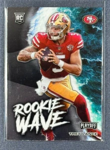 2021 Panini Playoff Rookie Wave Trey Lance RC #RW-TLA San Francisco 49ers - Picture 1 of 2