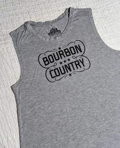 Bourbon Country Women's Tank Top Size XXL 2XL Kentucky Rockabilly Sleeveless Tee - Picture 1 of 10
