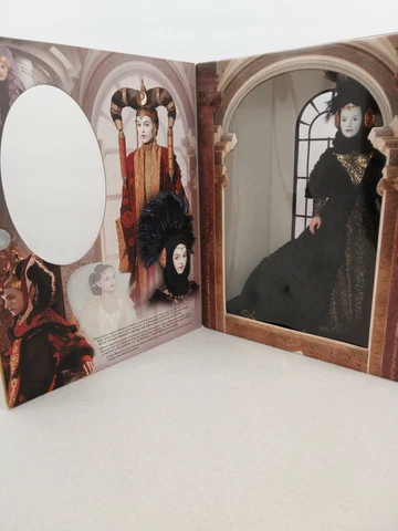 Star Wars Episode 1 Queen  Amidala  Black travel gown  1999 Portrait  Edition Cover