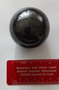 BLACK RAZO SHIFTER KNOB BALL SHAPE 2" DIAMETER - Imagen 1 de 3