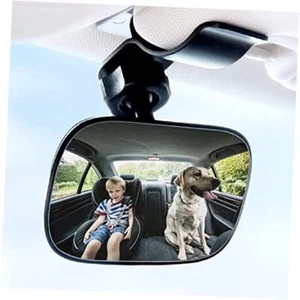 Universal Car Interior Rearview Baby Mirror Wide Angle 3.7''X2.4'' black(clip ) - Picture 1 of 7