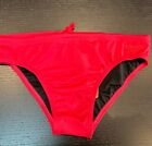 Men’s Speedo Red With Black Lining Swim Briefs size 32”🩲🌞 Speedos