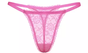 Sexy Tanga Victoria's Secret Tanga Lacie Escasa Tirantes Rosa Peonía S M L XL XXL - Imagen 1 de 4