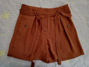 SOHO Shortie Super High RISE SHORTS sz 6 Orange Belt - Picture 1 of 1