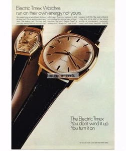 Timex Electric Armbanduhr Herren Damen Vintage Werbung von 1967  - Bild 1 von 1