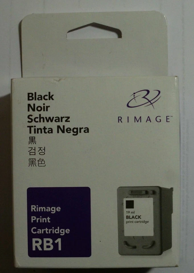 Rimage RB1 Tinte black Q2379A  19ml  für Rimage 2000i  360i  480i    2013  2014 - Image 1 of 1