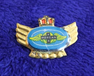Vintage Morgan Hat Lapel Pin Accessory Badge Logo Plus 4 - Picture 1 of 3