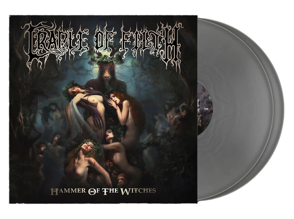 CRADLE OF FILTH - HAMMER OF THE WITCHES, 2024 EU SILVER vinyl 2LP, 1000 COPIES! - Image 1 of 1