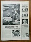 1954 Article Ad   India's New Solar Stove Fair-Weather Fish Fryer Backyard Chefs photo