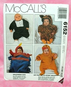 Uncut McCall Baby Newborn-Med Pirate Duck Dalmation Pumpkin Costume Pattern 6152 - Picture 1 of 2