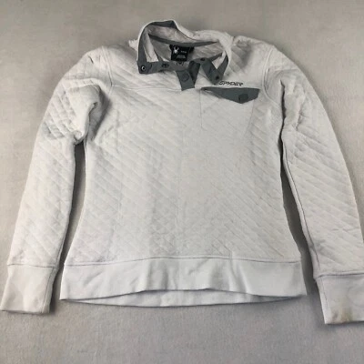 Suéter Spyder Mujer Pequeño Blanco Acolchado Henley Snap Manga Larga Mezcla Algodón* Foto 1 de 4