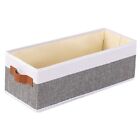 Small Storage Basket,Foldable Open Storage Bins, Storage 1-Pack White/Grey