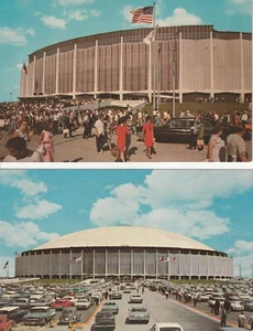 (2) Postales #4 del estadio Astrodome de fútbol americano engrasadores de béisbol de los Astros de Houston - Imagen 1 de 2