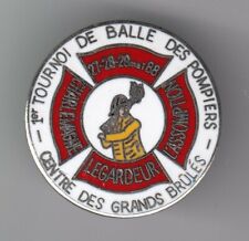 RARE PINS PIN'S .. POMPIER FIRE BASE BALL TOURNOI LE GARDEUR QUEBEC CANADA ~EP