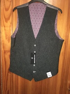 Remus Uomo Jeans Mens Waistcoat New Tags Size 40 Regular Leo - Picture 1 of 8