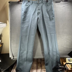 Vintage Levis Polyester Dress Pants Blue Mens 38x31 Black Tab 698M Made In USA - Picture 1 of 12