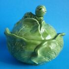 Holland Mold Cabbage Serving Bowl With Caterpillar on Lid