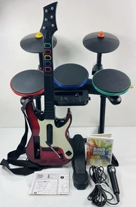 Nintendo Wii Guitar Hero Bundle Band Hero Set Kit Schlagzeug Gitarre Spiel Mikrofon - Bild 1 von 12