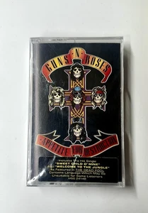 Guns N' Roses Appetite for Destruction NOS SEALED U.S. CASSETTE Hype Sticker - Picture 1 of 3
