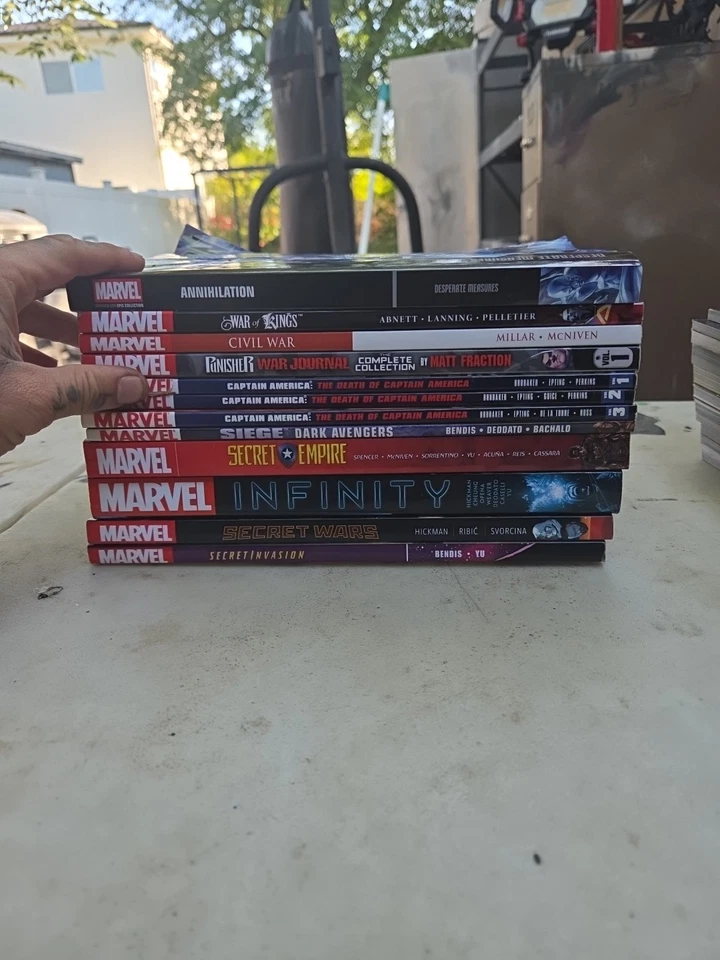 🔥 Marvel Graphic Novel Lot (12 Books)  Civil War, & More! Major Events Bundle! - Image 1 of 4