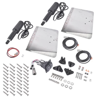 Kit de lengüeta de ajuste estándar de 9 "x 12" interruptor basculante doble de 12 V para barco 16-25 pies 15101-104 Foto 1 de 4