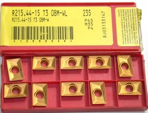 Lot of 10 Sandvik R215.44-15 T3 08M-WL 235 Coromat Carbide Milling Inserts - Picture 1 of 2