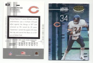 Tarjeta Donruss Leaf 2005 materiales certificados Walter Payton Chicago Bears - Imagen 1 de 1