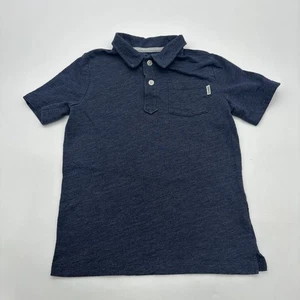 Oshkosh Polo Shirt Boys Size 7 Blue Solid ..#31301 - Picture 1 of 10