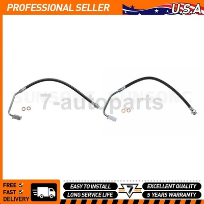 Front Left Front Right Brake Hydraulic Hose for Ford E-250 Econoline 1981-1991 - Image 1 of 4