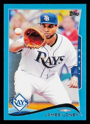 2014 Topps #328 James Loney Blue Tampa Bay Rays - Image 1 of 2