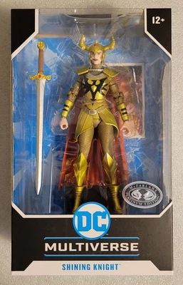 7-дюймовая фигурка DC Multiverse McFarlane Platinum Shining Knight Seven Soldiers НОВАЯ  - Изображение 1 из 4