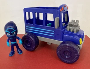 Just Play 2016 ☆ PJ MASKS ☆ Night Ninja Bus / Car / Vehicle & 9cm Action Figure - Imagen 1 de 7