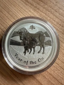 Lunar 2 Ochse 5 OZ Silbermünze - Bild 1 von 1