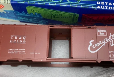 HO Roundhouse 5502 40’ AAR Boxcar CB&Q Burlington #62199 Kit NIB! HO4597 - Image 1 of 4