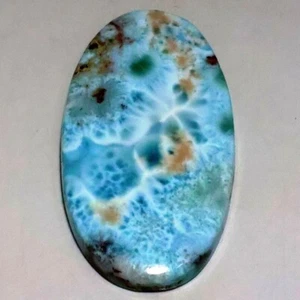108 Ct 7X29X52 mm Superb Natural Sky Blue Larimar Oval Cabochon Gemstone CI-329 - Picture 1 of 4