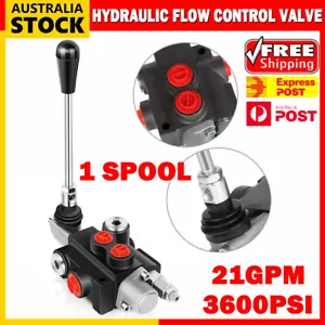 3600 PSI Hydraulic Control Valve 1 Spool 21 GPM Log Splitter Valves W/ Joystick - Picture 1 of 11
