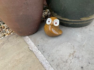 Christmas Gift Garden Ornament Ceramic Owl Bird Decor in/outdoor OWL - ELM RR - Image 1 of 2