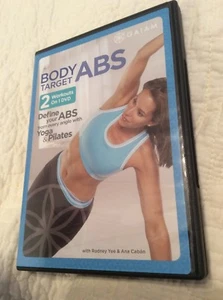 Body Target Abs DVD 2 Workouts Yoga Pilates Rodney Yee Ana Caban Gaiam Exercise - Foto 1 di 2