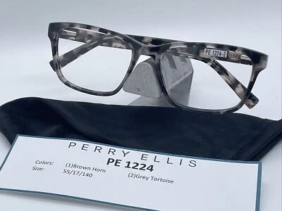 Nuevas monturas de gafas PERRY ELLIS PE 1224-2 gris tortuga 55-17-140 Foto 1 de 3