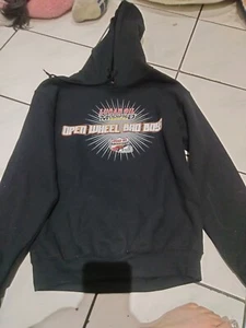 Lucas Oil Open Wheels Bad Boys Black Hooded Sweatshirt Size Large - Picture 1 of 3