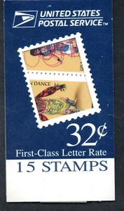 US Scott #BK249, Makeshift booklet of 15ea. 32 cent "American Indian Dances" - Picture 1 of 1