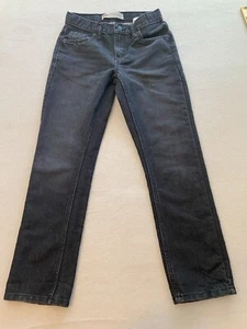 Levis 511 Jeans Big Boys Size 26x27 Black Denim Slim Fit Straight Cut Pockets - Picture 1 of 14