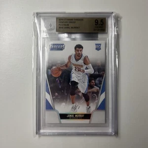 2016 Threads Century Proof Platinum 1/1 Jamal Murray! BGS 9.5 Rookie RC Nuggets! - Picture 1 of 2