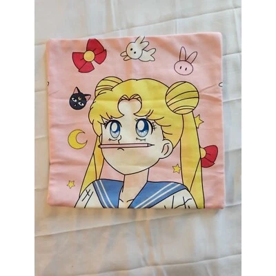 Sailor Moon Thinking Hmm with Pencil Pillow Case - Image 1 of 2