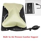 Car Seat Lumbar Support Cushion Pillow Embedded Manual Inflation W/ Hand Pump