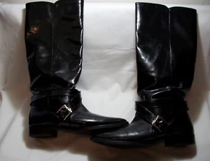 BOTAS MARC BY MARC JACOBS DE CUERO NEGRO CON HEBILLAS TALLA 38 EUR 7,5 - 8 EE. UU. - Imagen 1 de 6