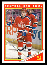 1991 O-Pee-Chee Alexander Prokopiev #25R CSKA Moscow Sharks & Russians Inserts