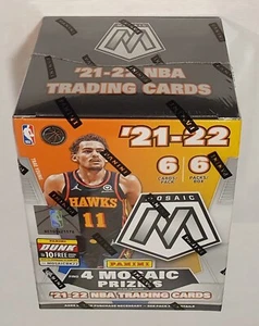 2021-22 Panini Mosaic NBA Basketball Trading Cards Blaster Box 4 Prizms 36 cards - Bild 1 von 3