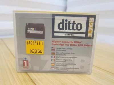 NOS Iomega 3.7GB Higher Capacity Cartridge for Ditto 2GB Drives - Image 1 of 4